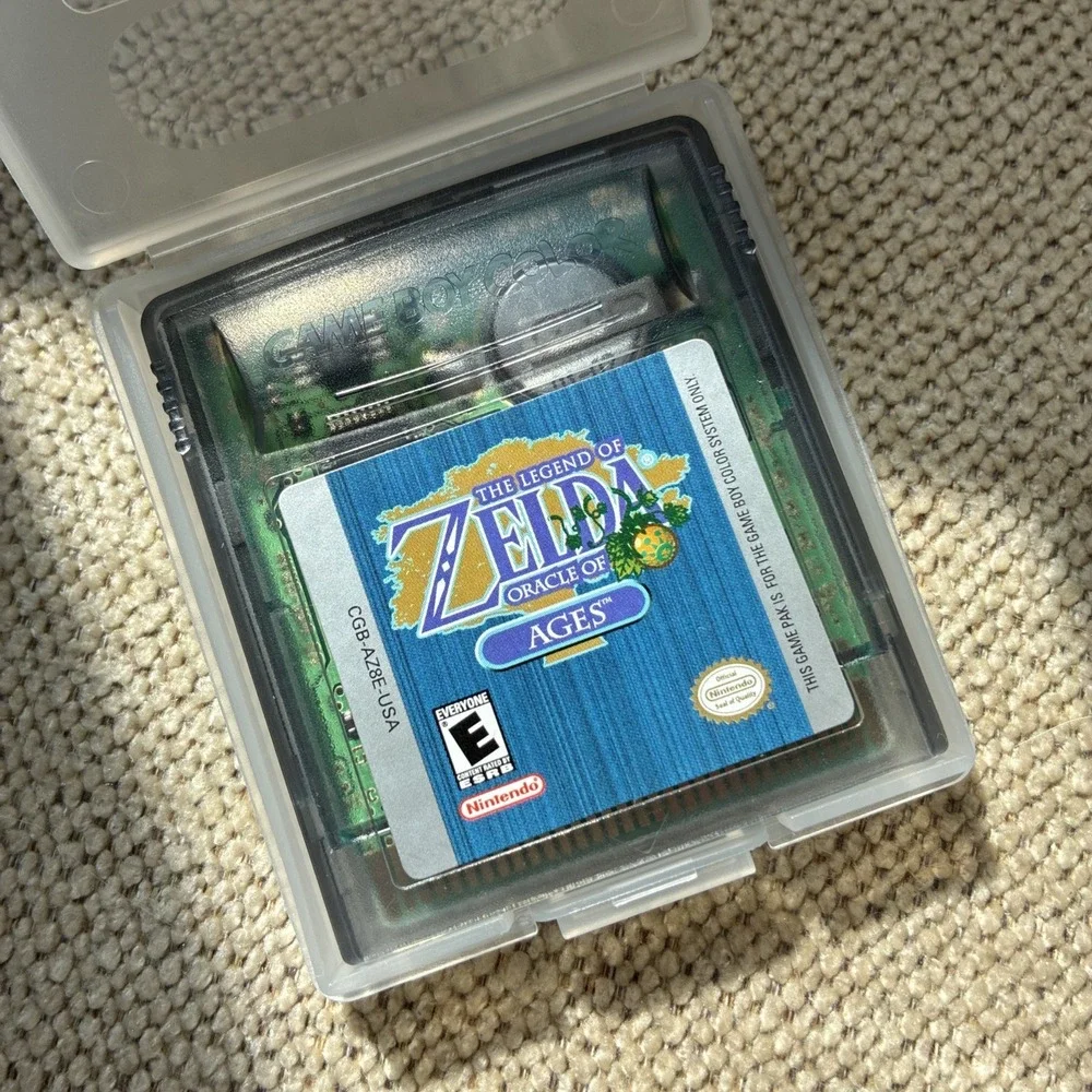 The Legend Of Zelda Oracle Of Ages (GameBoy Color) Authentic Excellent !!! Saves
